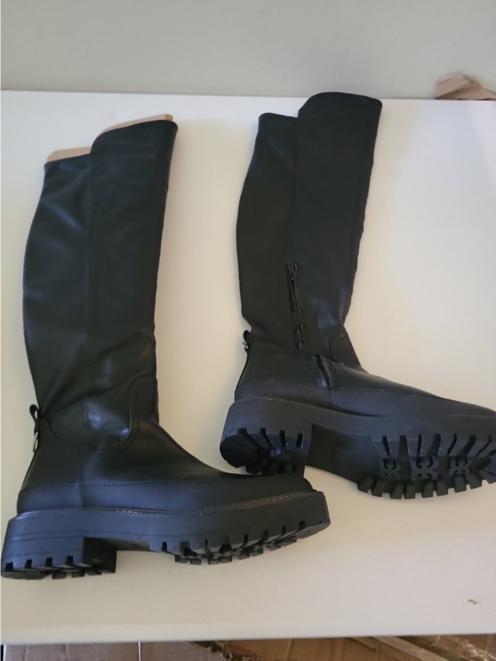 Sam Edelman Lerue Women's Tall Knee High Black Boots Size 10 - Picture 8 of 8